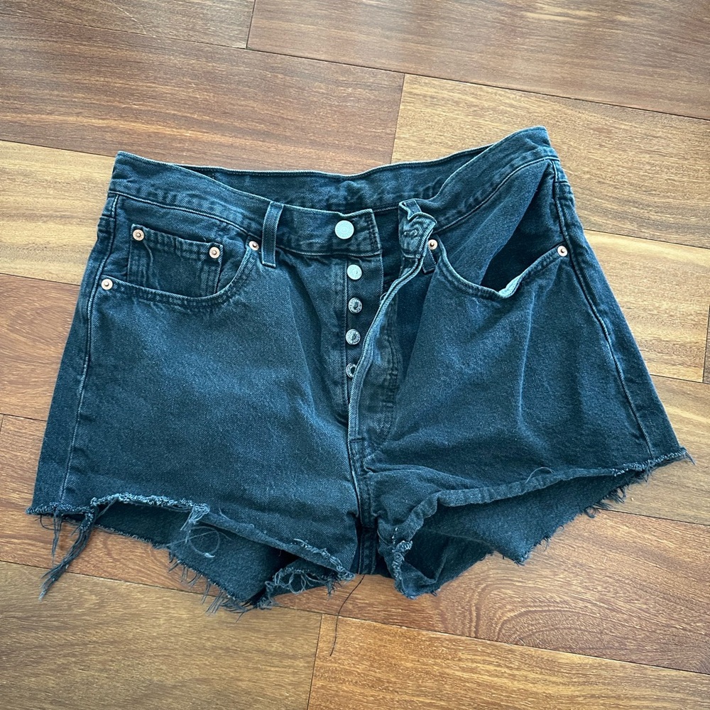Levi’s 501 Black Denim Women's Shorts